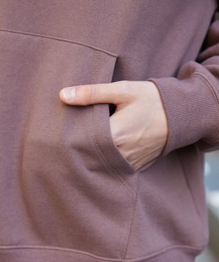 WEGO 【裏起毛/ユニセックス着用ITEM】リラックスフィットグラフィックパーカー ブラウン