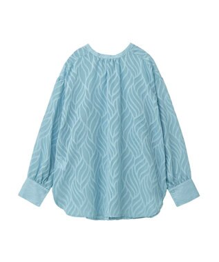 Green Parks ２ＷＡＹ　リーフジャガードシアーシャツ Mint