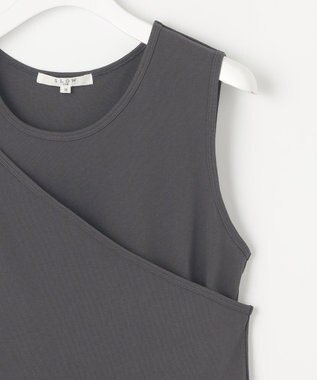 23区 S 【SLOW/一部店舗限定】ライトツイストコットン レイヤード タンクトップ グレー系