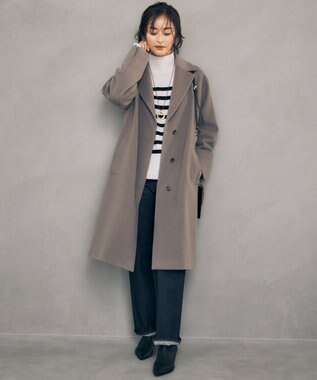 自由区 S 【洗える】ストレート デニムパンツ ネイビー系