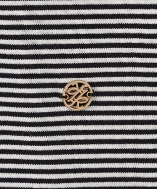 組曲 L 【WEB限定】セーターマシーン 半袖ニットTシャツ ネイビー系1