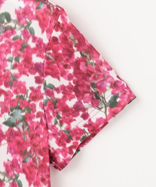 23区GOLF 【WOMEN】【接触冷感・UVケア・吸水速乾】ブーゲンビリア柄 ポロシャツ ピンク系5