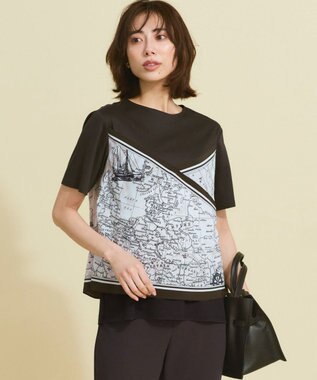  スカーフコンビジャージー カットソー