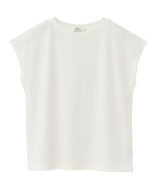 earth music&ecology 【接触冷感/洗濯機可】フレンチＴ Ivory