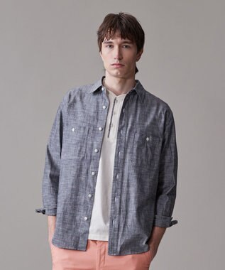 【洗える】コットンダンガリー シャツ / レギュラー