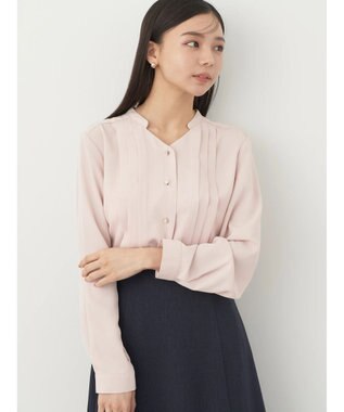 earth music&ecology タックブラウス Pink