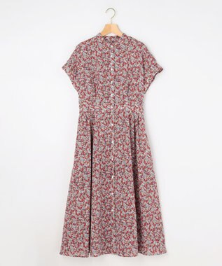 組曲 【先行予約】フラワーガーデンプリント ワンピース ベージュピンク系5
