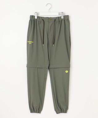 PW CIRCULUS 【UVカット / 接触冷感 / ２WAY】【MEN】デタッチャブル ジョガーパンツ カーキ系