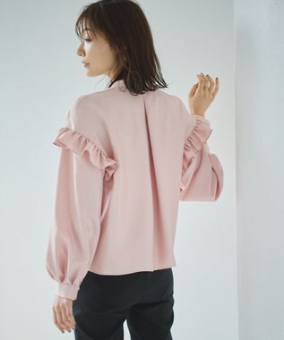 #Newans 【ANSWER for 骨格ウェーブ】リボンタイブラウス ピンク系