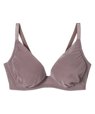 une nana cool 小さく見せるブラ ミニマイザーブラ シンプル グレイッシュベージュ