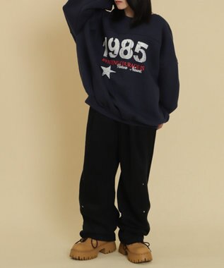 WEGO 1985ロゴビッグスウェット ネイビー