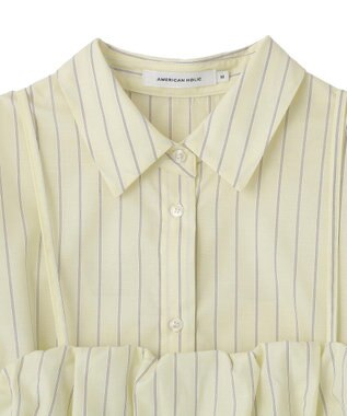 AMERICAN HOLIC 【2点セット・イージーケア】ビスチェ＋シャツ Stripe Yellow