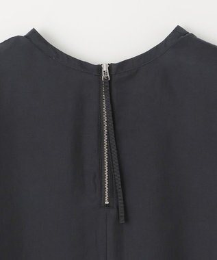 NAVE 【ReNAVE・セットアップ可/洗える/UVケア/接触冷感】フィブリルシャンブレー Tブラウス ブラック系