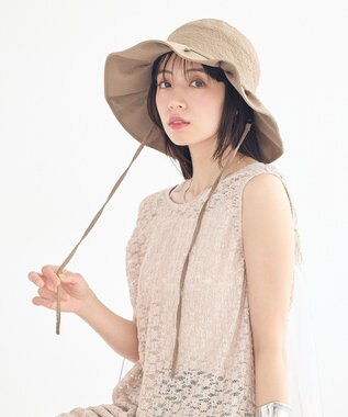 earth music&ecology 【ＵVカット】タックハット Mocha