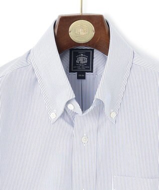 J.PRESS MEN 【PREMIUM PLEATS / 形態安定】マイクロストライプ シャツ / B.D. ネイビー系1
