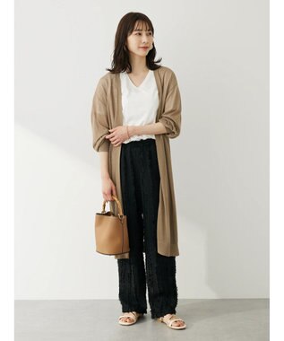 Green Parks 汗じみ防止ＶネックＴシャツ Brown