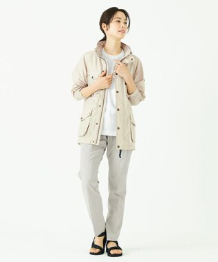 JOSEPH ABBOUD MOUNTAIN リップルサッカー ブルゾン アイボリー系