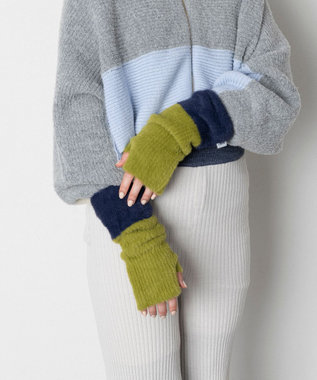  バイカラーアームウォーマー