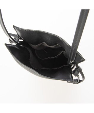 UNBILLION kakatoo ハラコポケットモバイルショルダー ブラック