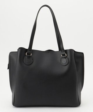 ANY サイドスリットソフトトートバッグ ブラック