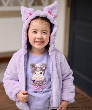 ANY KIDS 【any FAM×サンリオキャラクターズ】なりきりフェイクファーブルゾン ラベンダー×クロミ