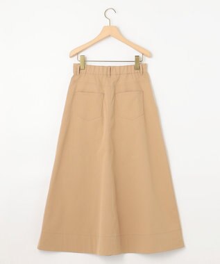組曲 【ストレッチ・イージーケア】ハイウエストチノ スカート ベージュ系