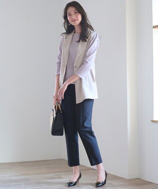 ANY SIS 【洗える】ミニケーブルジャカード プルオーバー ラベンダー