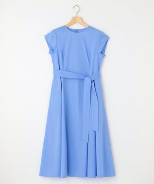 組曲 S コットンローン フレアワンピース ブルー系