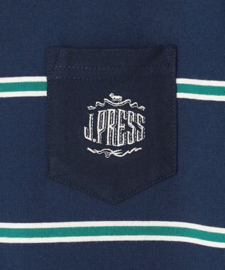 J.PRESS KIDS 【140-170㎝】マルチボーダー 半袖Ｔシャツ ネイビー系1