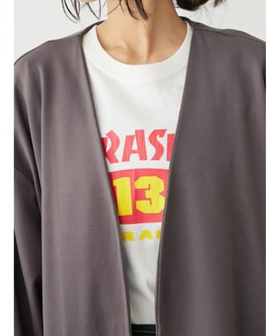 CRAFT STANDARD BOUTIQUE ポンチノーカラージャケット Charcoal Gray