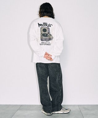 WEGO 【ユニセックス着用ITEM】ユニークモチーフBIGロンT ホワイトその他