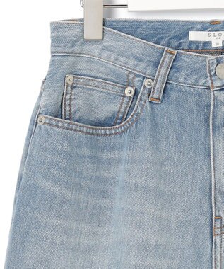 23区 L 【SLOW/一部店舗限定】ワイドシルエット デニム パンツ スカイブルー系