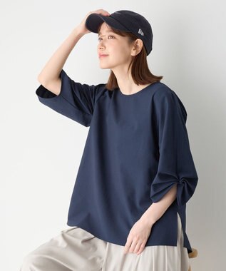 ANY 【洗濯機可】サッカーストライププルオーバー ネイビー