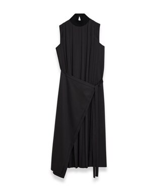 JOSEPH ジョゼフプリッセ　ラップスカートドレス Black