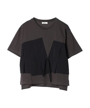 earth music&ecology ビスチェドッキングプルオーバー Black