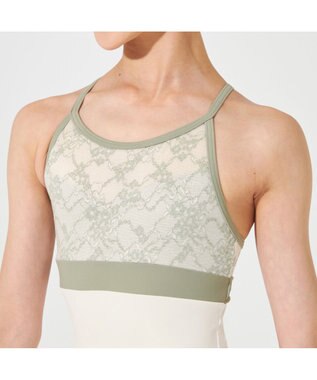 Chacott キャミソールレオタード カーキ