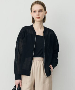 ICB L メッシュレースブルゾン