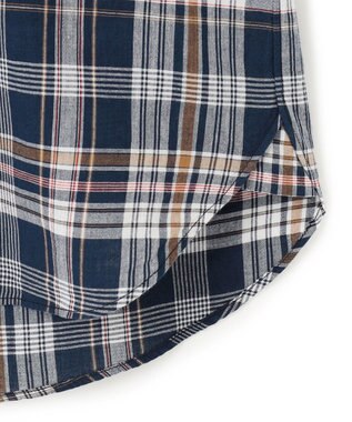 J.PRESS MEN インディアンマドラスチェック シャツ ネイビー系3