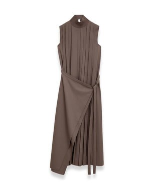 JOSEPH ジョゼフプリッセ　ラップスカートドレス Carob