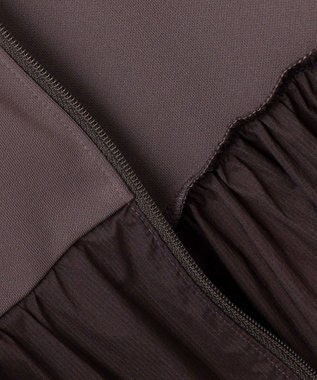 UNFILO 【ZIP!放映】 ラッシュガード ペプラムフーディ チャコール