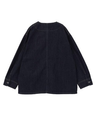 AMERICAN HOLIC ノーカラーデニムカバーオール One Wash