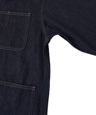 AMERICAN HOLIC ノーカラーデニムカバーオール One Wash