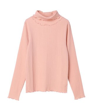 earth music&ecology ジャガードハイネックメローインナー Pink