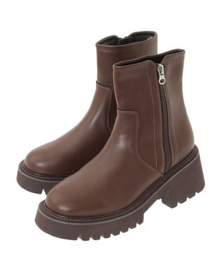 earth music&ecology ＯＲｉｅｎｔａｌ　ＴＲａｆｆｉｃ　サイドジップブーツ Brown