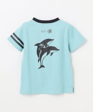 J.PRESS KIDS 【110-130cm】バックプリントＴシャツ ライトグリーン系