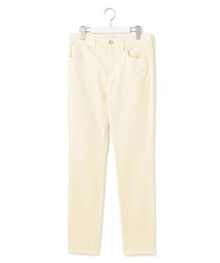 23区 【洗える】23区DENIM ベルベットストレッチ スキニーパンツ オフホワイト