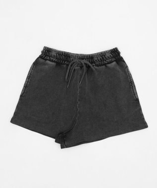 WEGO 【ウエストゴム】スウェットショートパンツ スミクロ