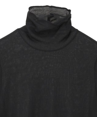AMERICAN HOLIC シアーテレコタートルネックプルオーバー Black