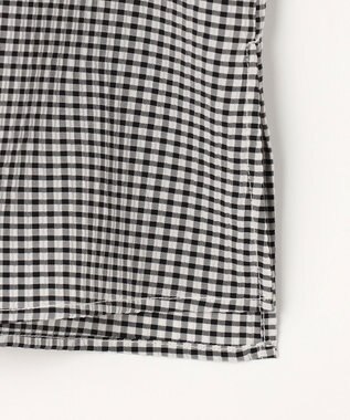 組曲 【先行予約】【WEB限定】サッカーギンガムチェック フロントフリルブラウス ホワイト系3