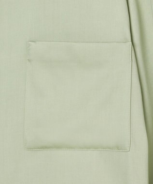 JOSEPH ソフトビスコーステーラリング　ノーカラーシャツ Matcha